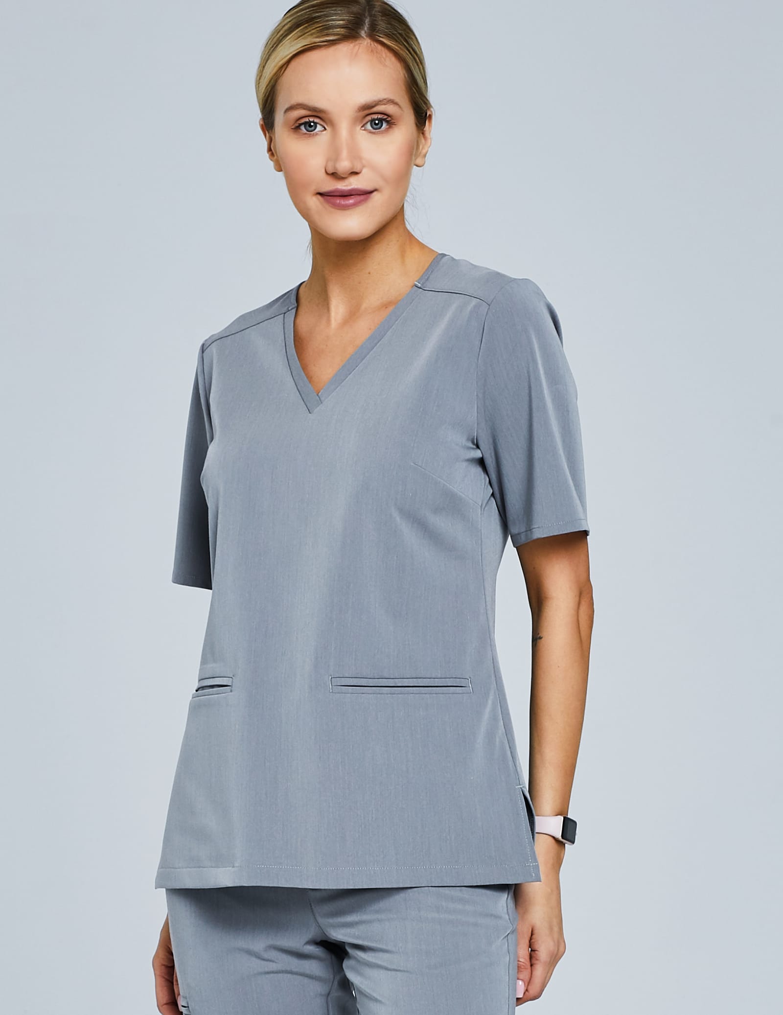 Medical Scrub Top Casy - SHARK GRAY