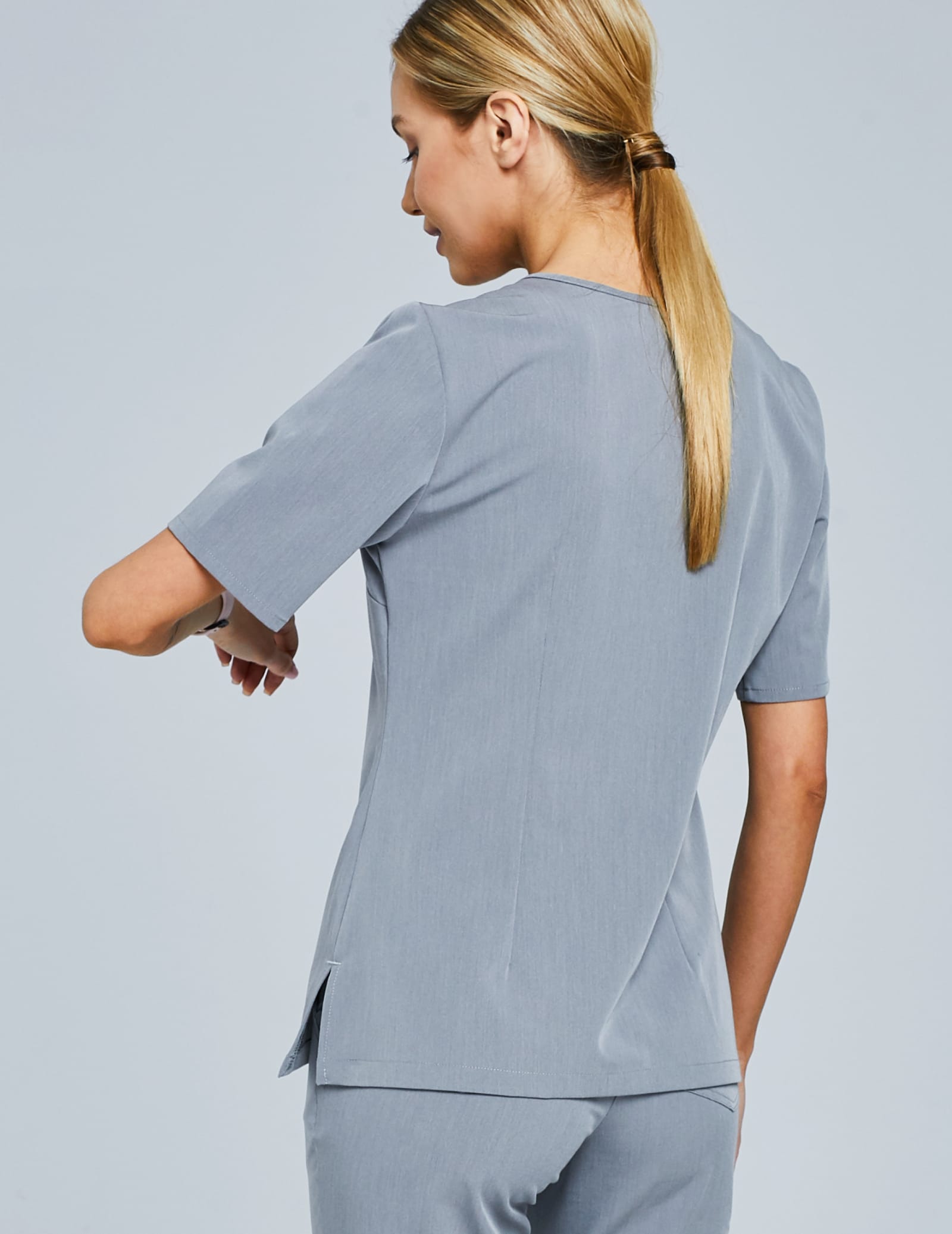 Medical Scrub Top Casy - SHARK GRAY