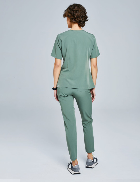 Women's Basic Scrub Pants - KHAKI