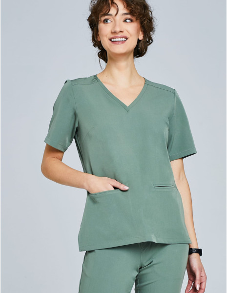 Medical Scrub Top Casy - KHAKI