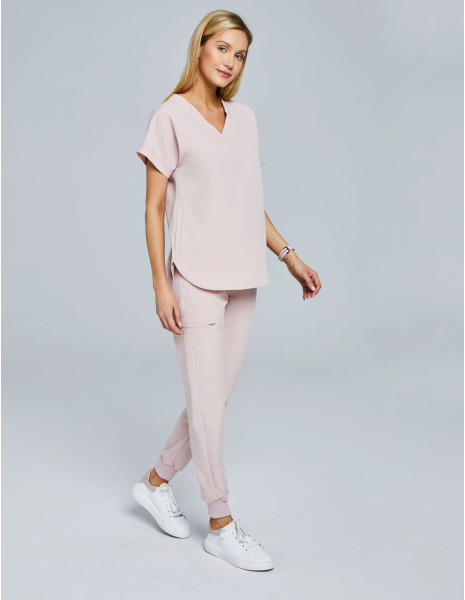 Women's Jogger Scrub Pants - Rose