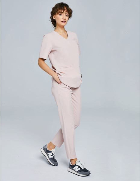 Women's Basic Scrub - DUSTY ROSE
