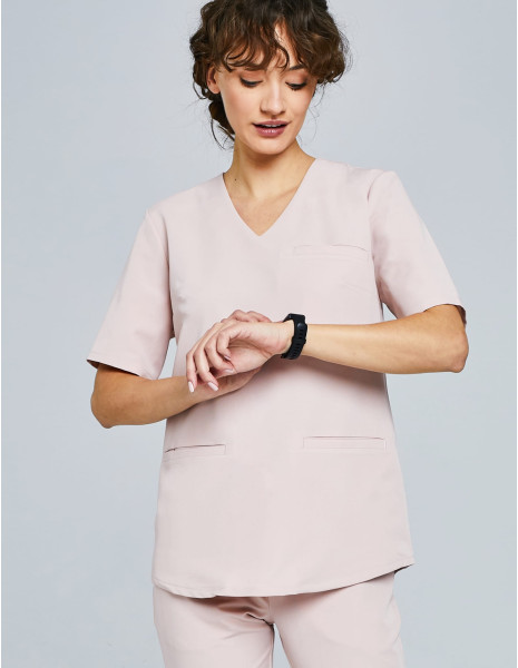 Medical Scrub Top Grace - DUSTY ROSE
