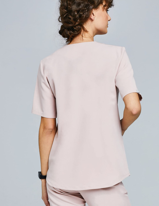 Medical Scrub Top Grace - DUSTY ROSE