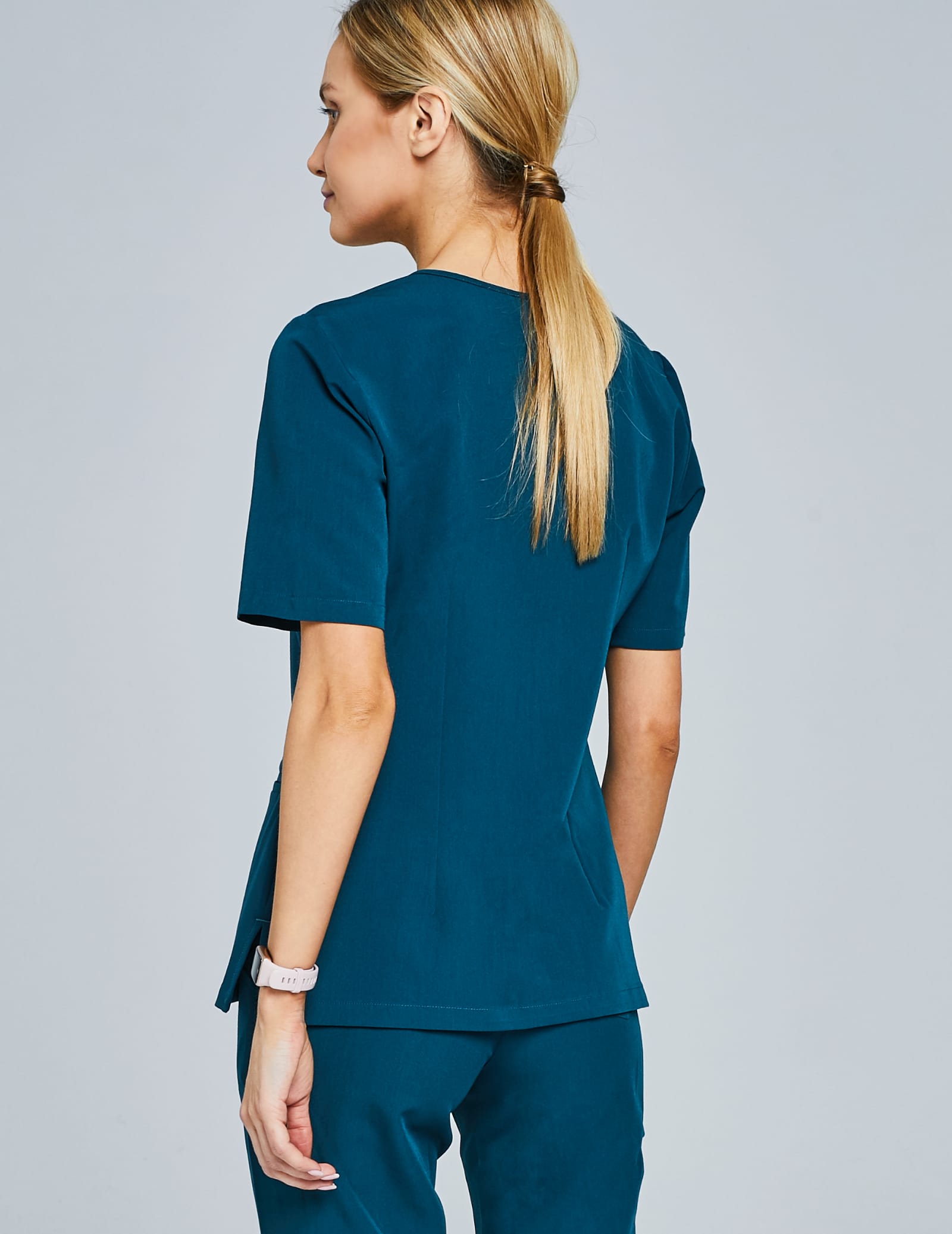 Medical Scrub Top Casy - DEEP GREEN