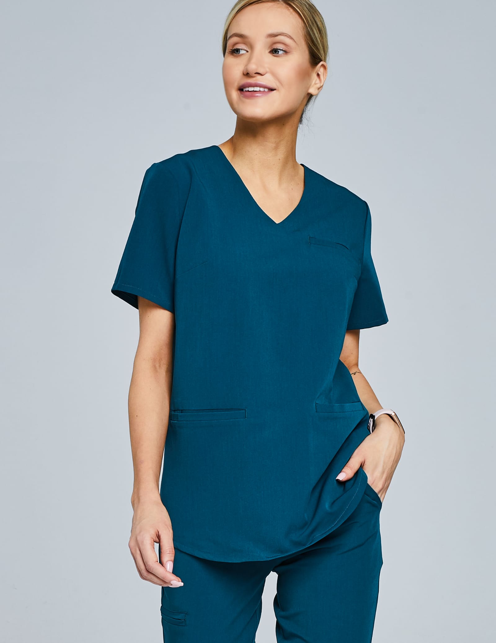 Scrub Top Grace - DEEP GREEN