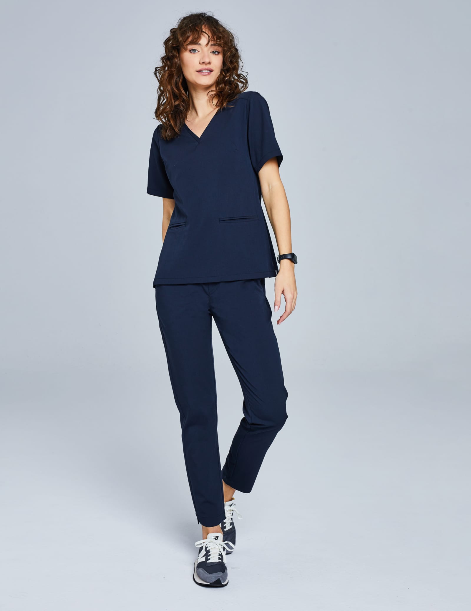 Medical Scrub Top Casy - MIDNIGHT BLUE