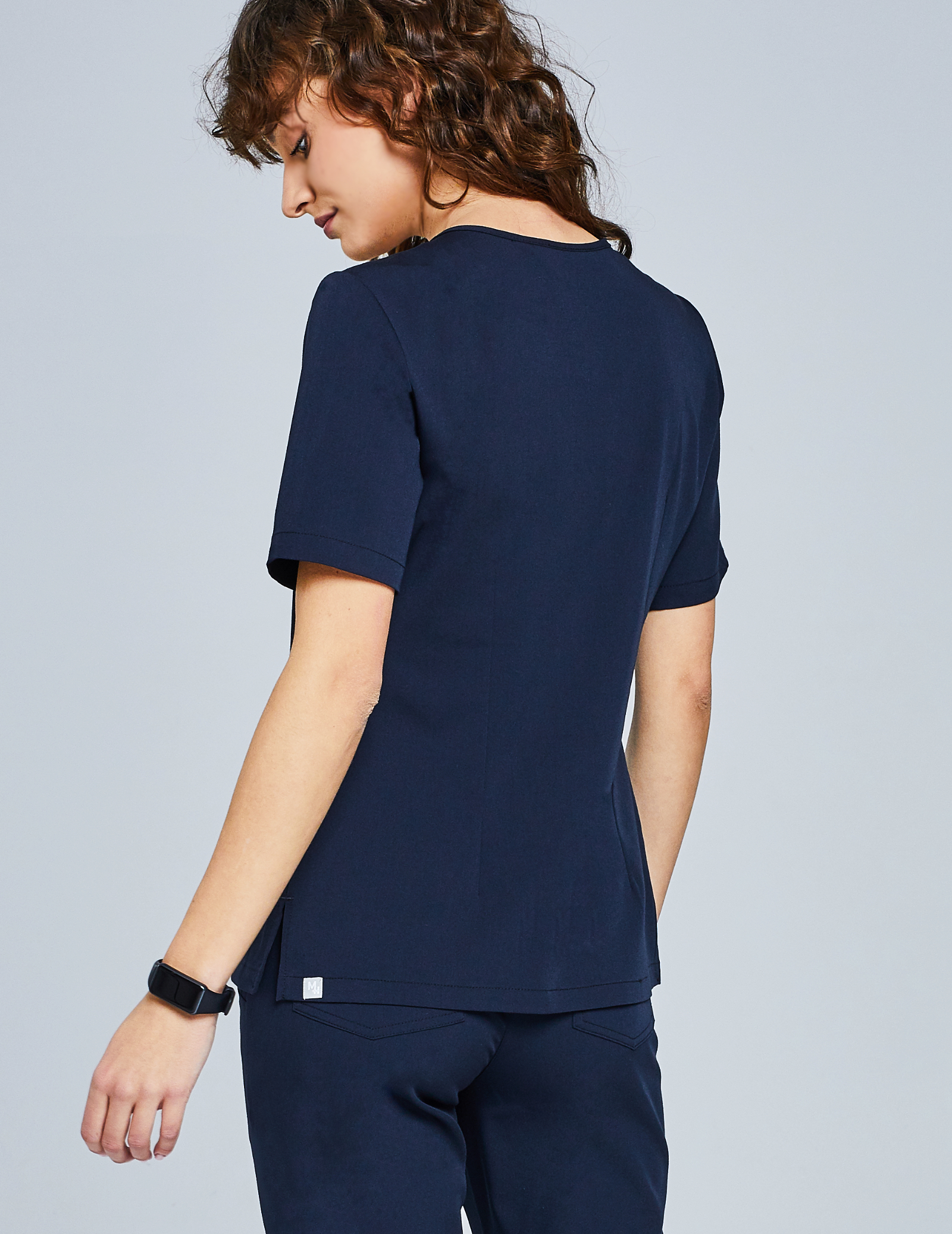 Medical Scrub Top Casy - MIDNIGHT BLUE