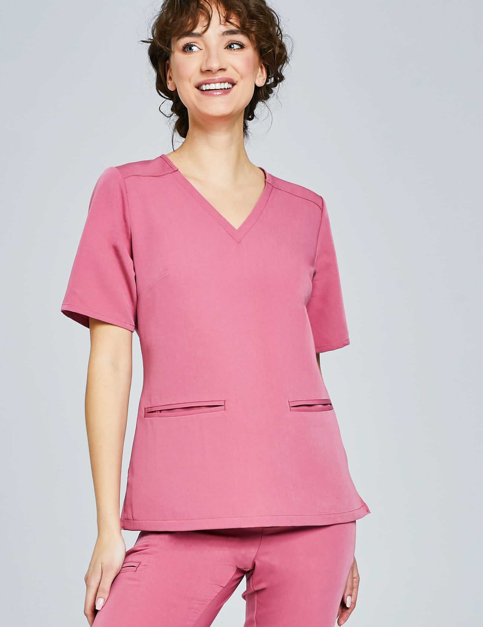 Scrub Top Casy- RASPBERRY CRUSH