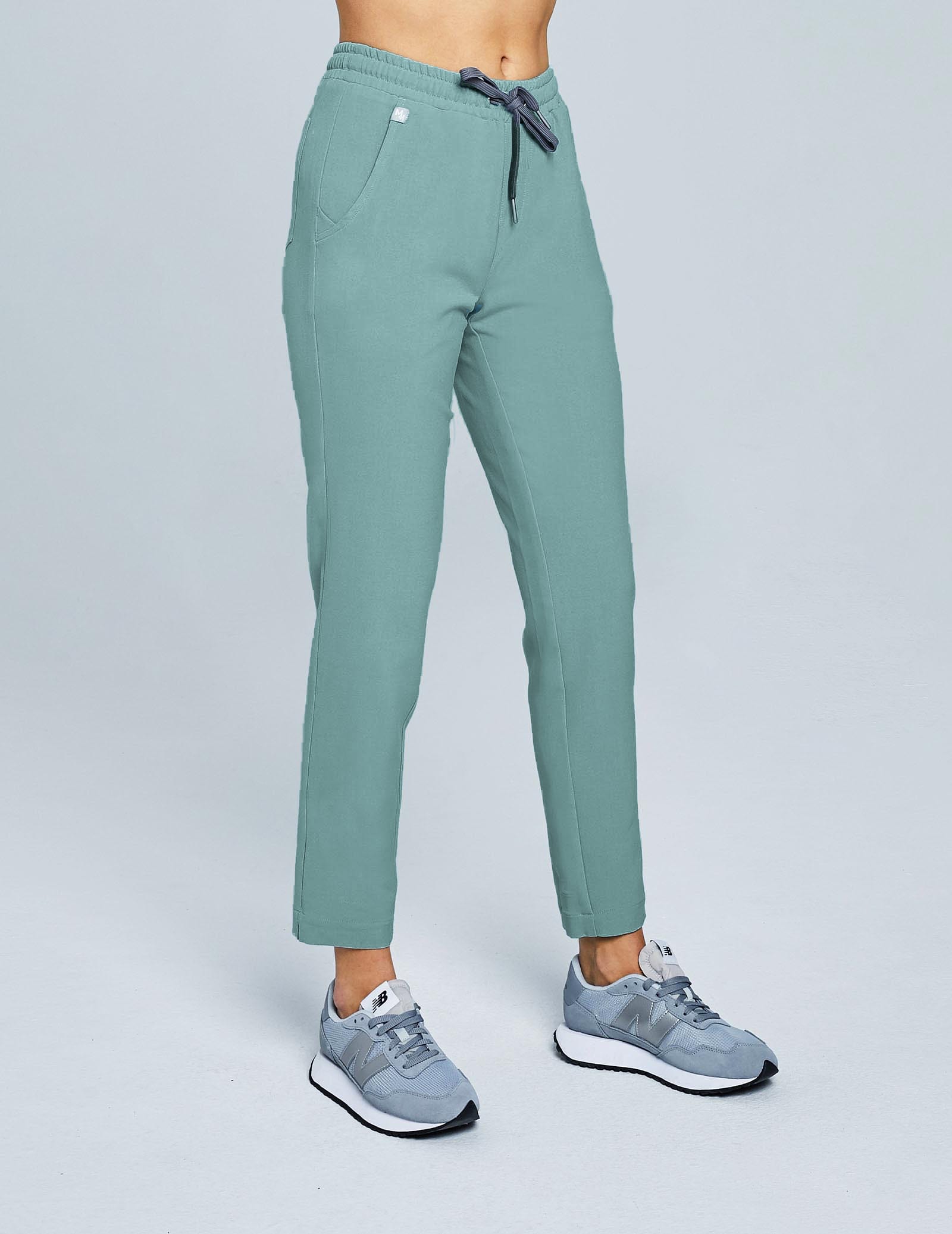 Women's Basic Pants - DUSTY GREEN