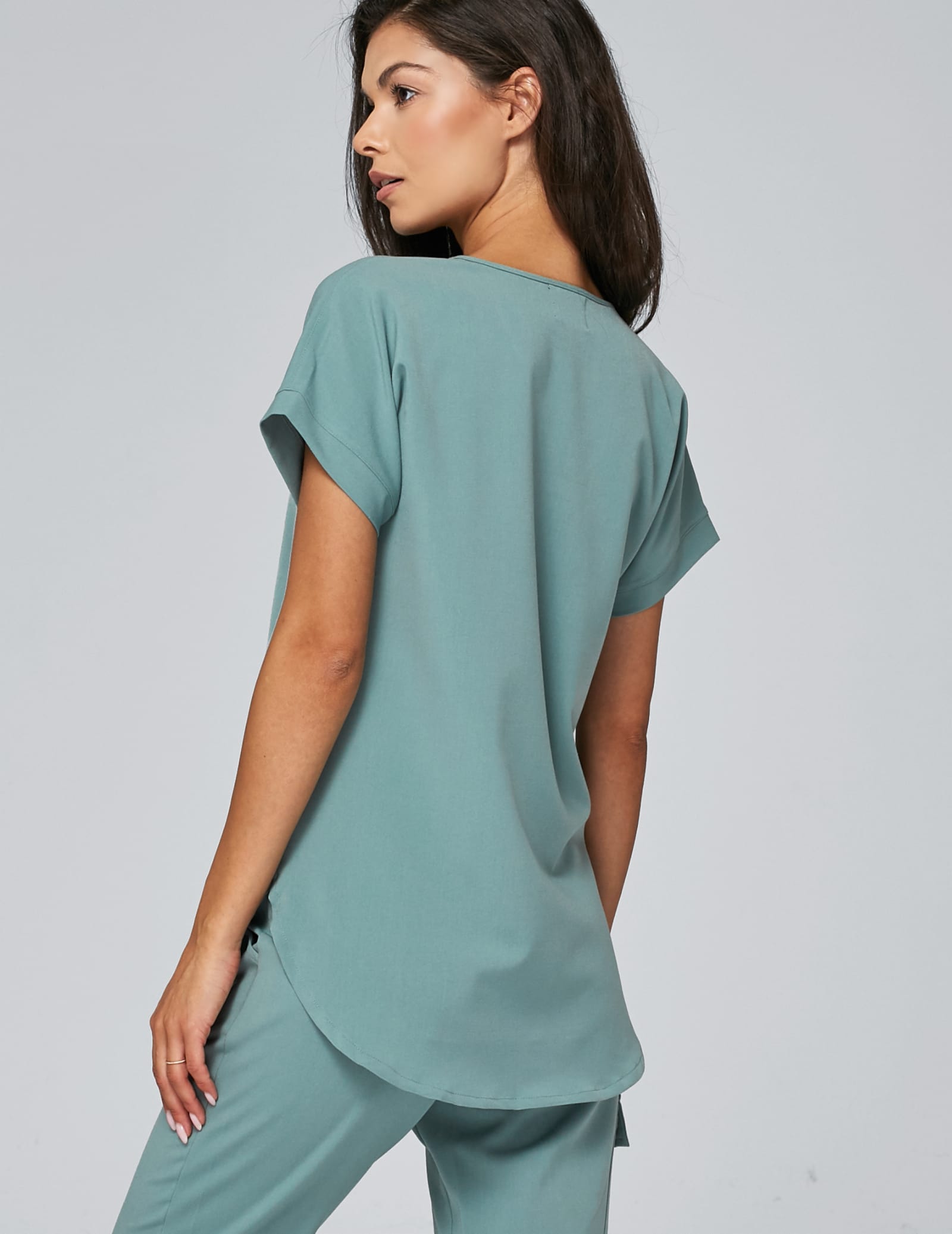 Scrub Top Kendall - DUSTY GREEN