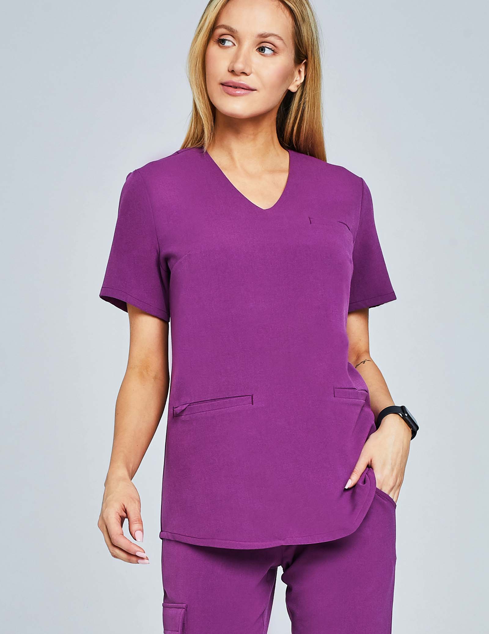 Medical Scrub Top Grace - GRAPE PURPLE Medical Scrub Top Grace - GRAPE PURPLE