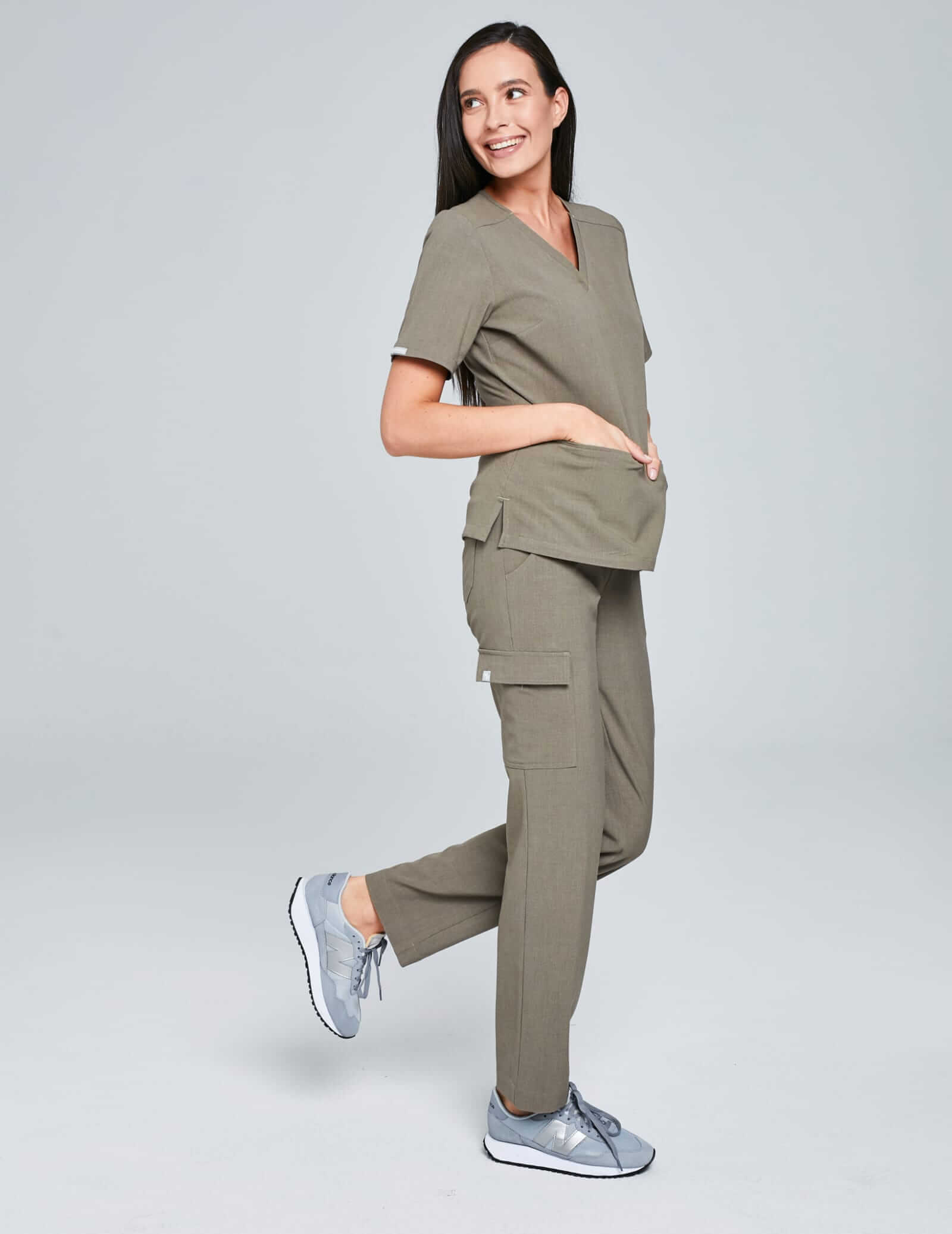 Women's Yoga Pants - Dark Sand