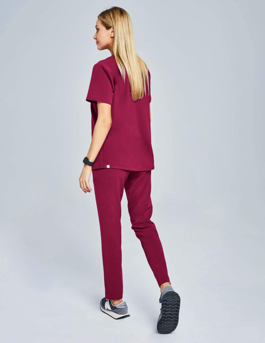 Women's Basic Scrub Pants - ROMANTIC CHERRY Women's Basic Scrub Pants - ROMANTIC CHERRY