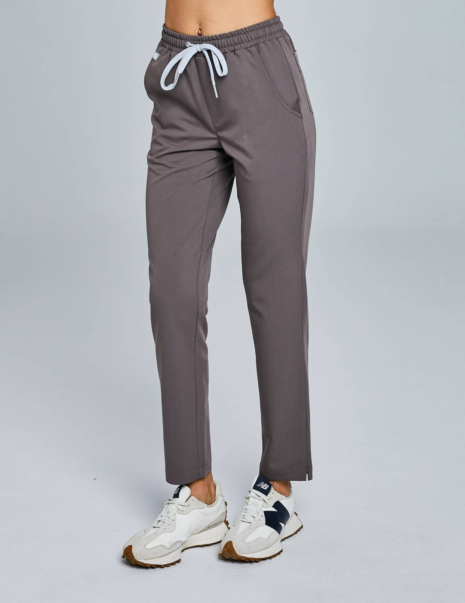 Women's Basic Trousers - CHOCOLATE BROWN