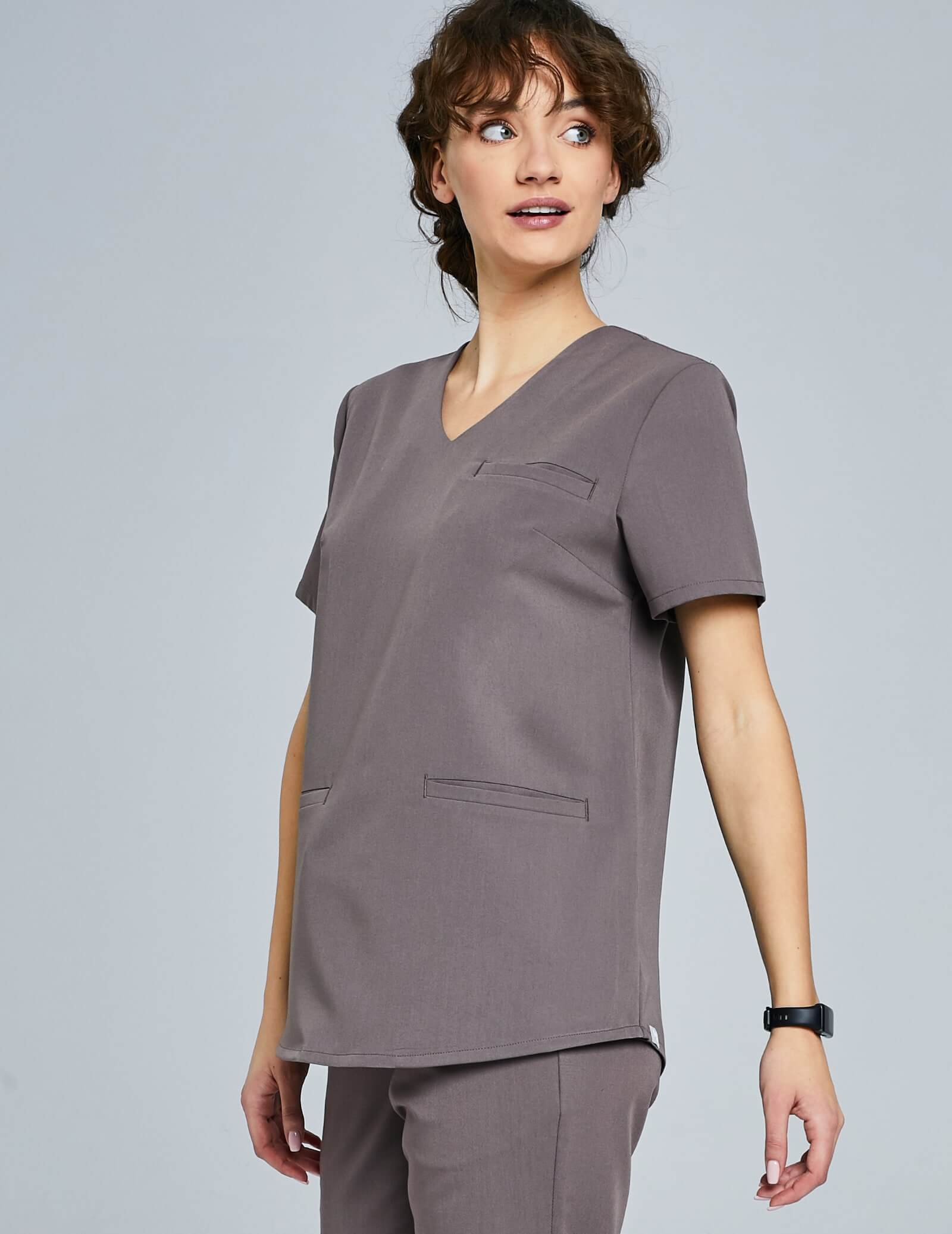 Scrub Top Grace - CHOCOLATE BROWN