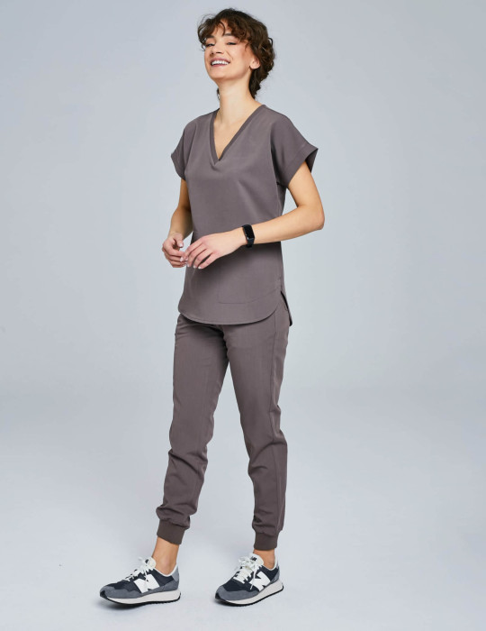 OUTLET Kendall Medical Sweatshirt - CHOCOLATE BROWN