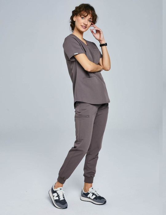 OUTLET Women's Jogger Pants - CHOCOLATE BROWN