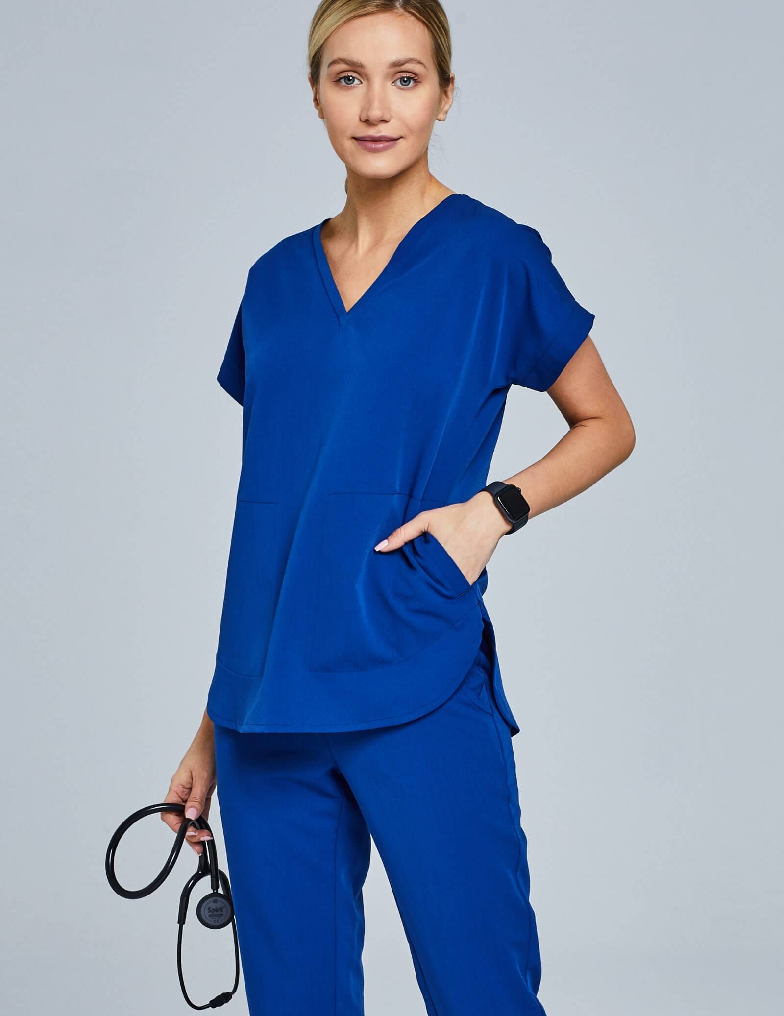 Scrub Top Kendall - COBALT BLUE