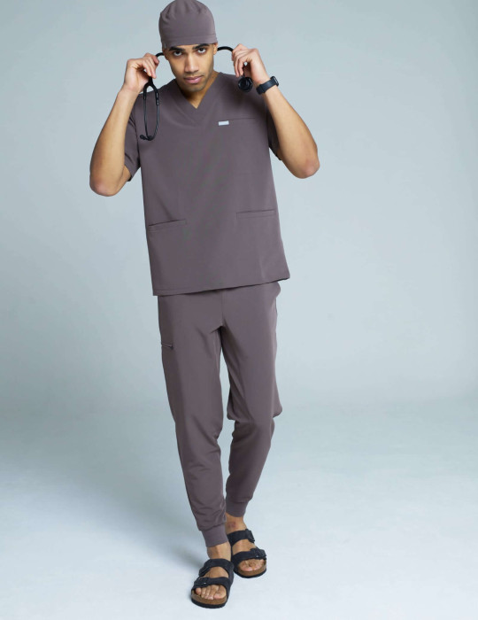 OUTLET Men's Joggers Pants - CHOCOLATE BROWN