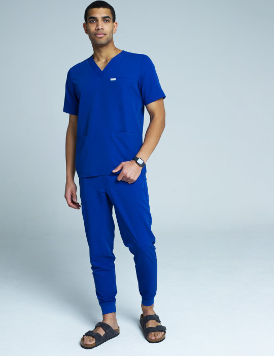 Men's Birbal Scrub Top - COBALT BLUE Men's Birbal Scrub Top - COBALT BLUE