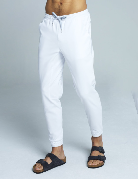 Men's Joggers - White Men's Joggers - White