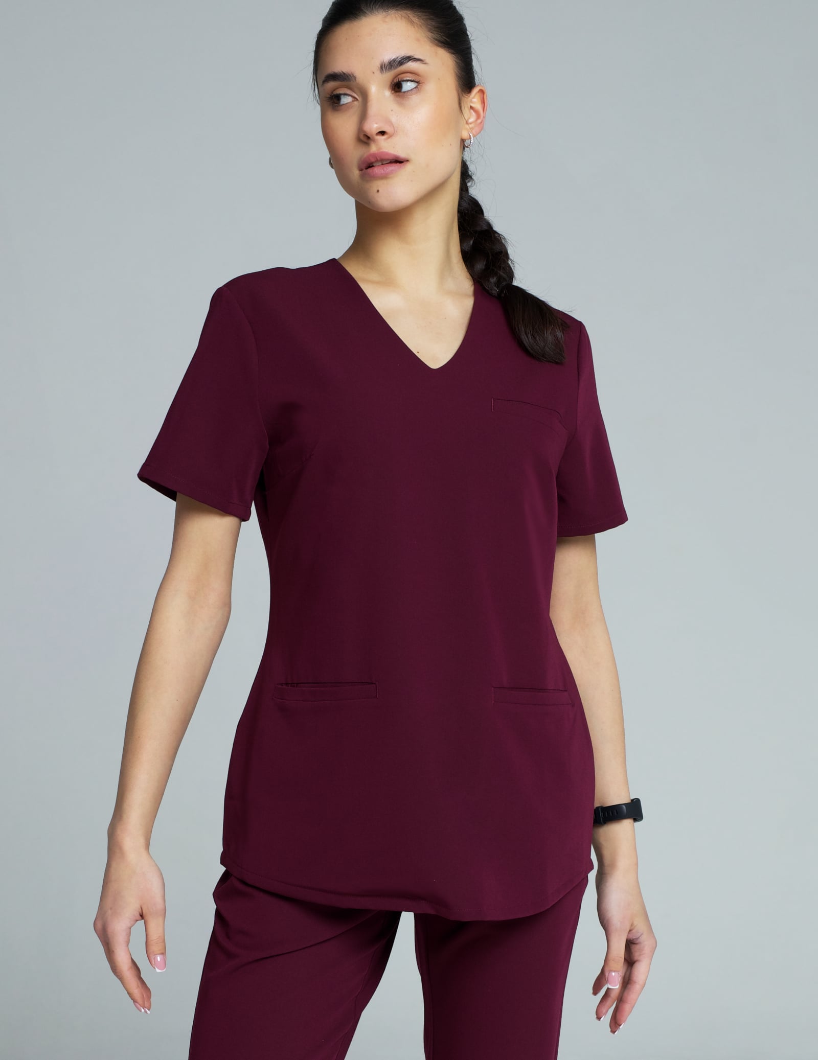 Scrub Top Grace - BURGUNDY