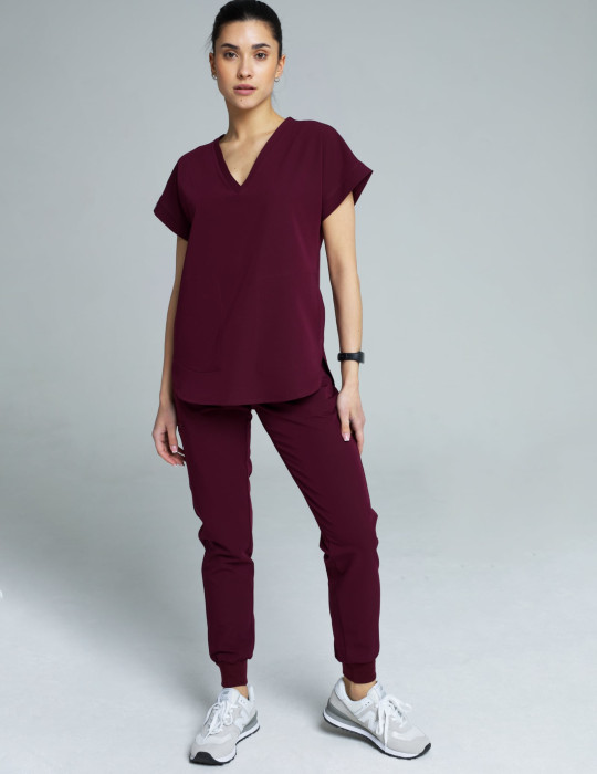 Women's Jogger Pants - BURGUNDY Women's Jogger Pants - BURGUNDY
