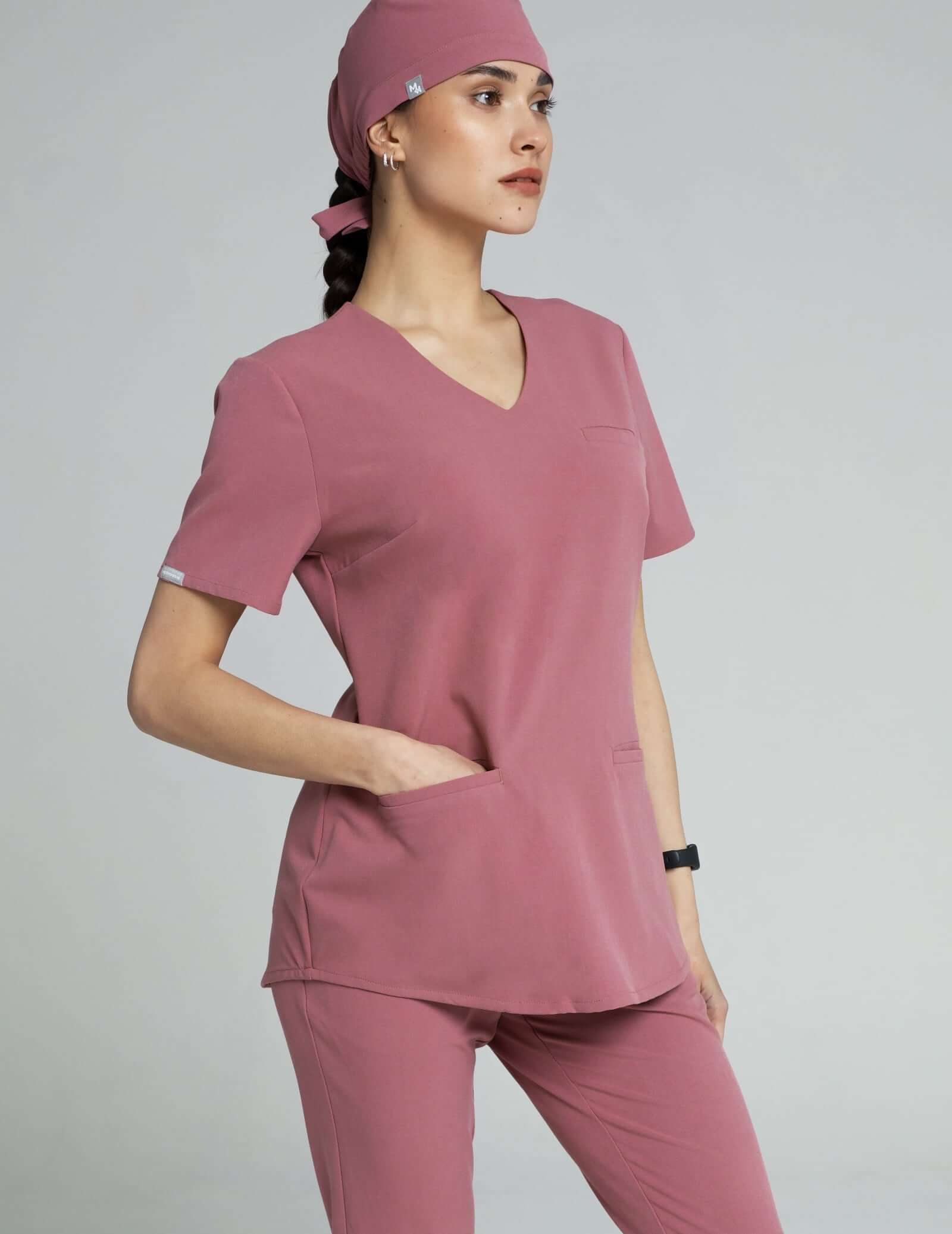 Medical Scrub Top Grace - WOODROSE Medical Scrub Top Grace - WOODROSE