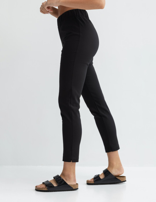 Women's Medical Scrub Pants Slim Fit- TRUE BLACK