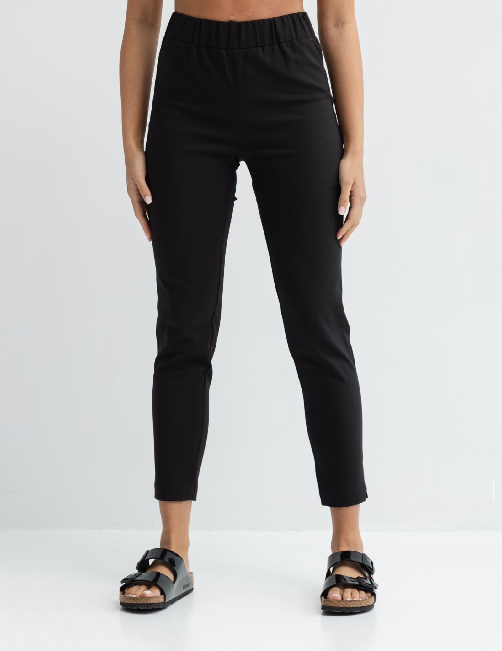 Women's Medical Scrub Pants Slim Fit- TRUE BLACK