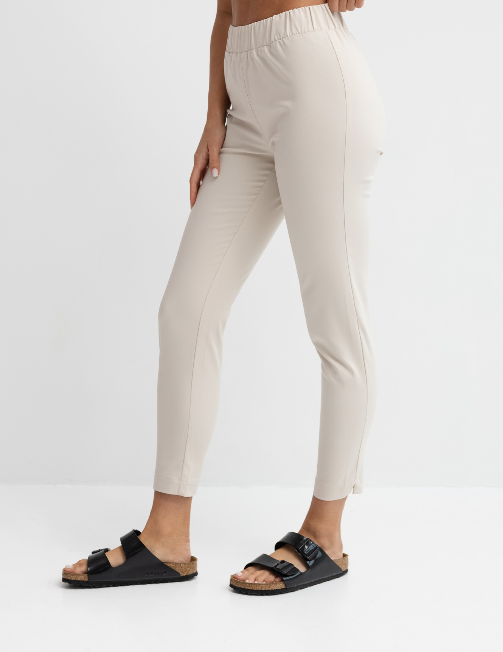 Slim Fit Pants - Nude