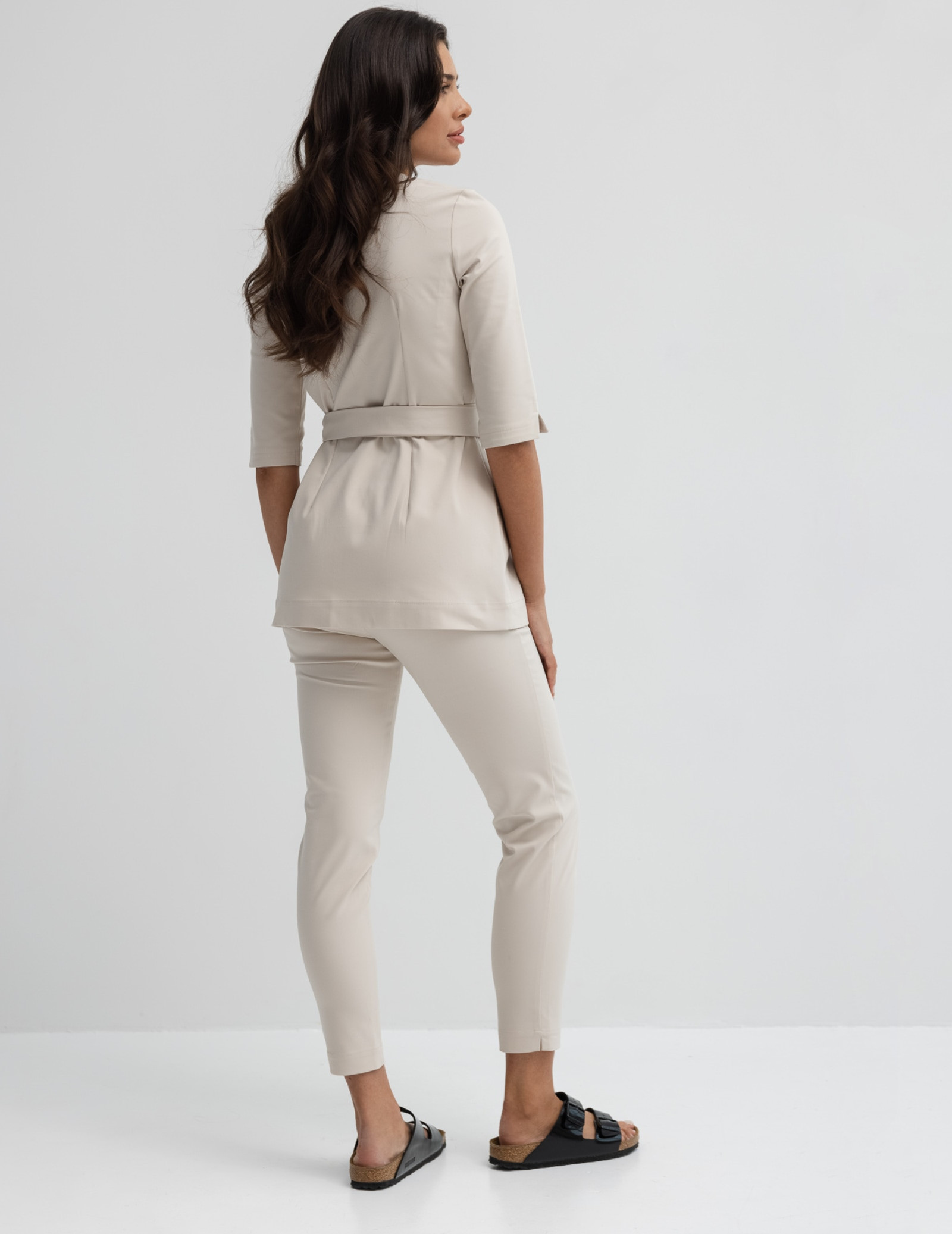 Women's Medical Scrub Pants Slim Fit- Nude