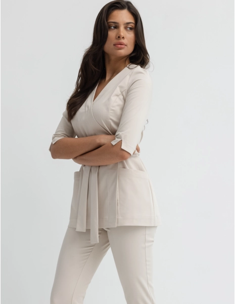 Rosalie tied medical hoodie...