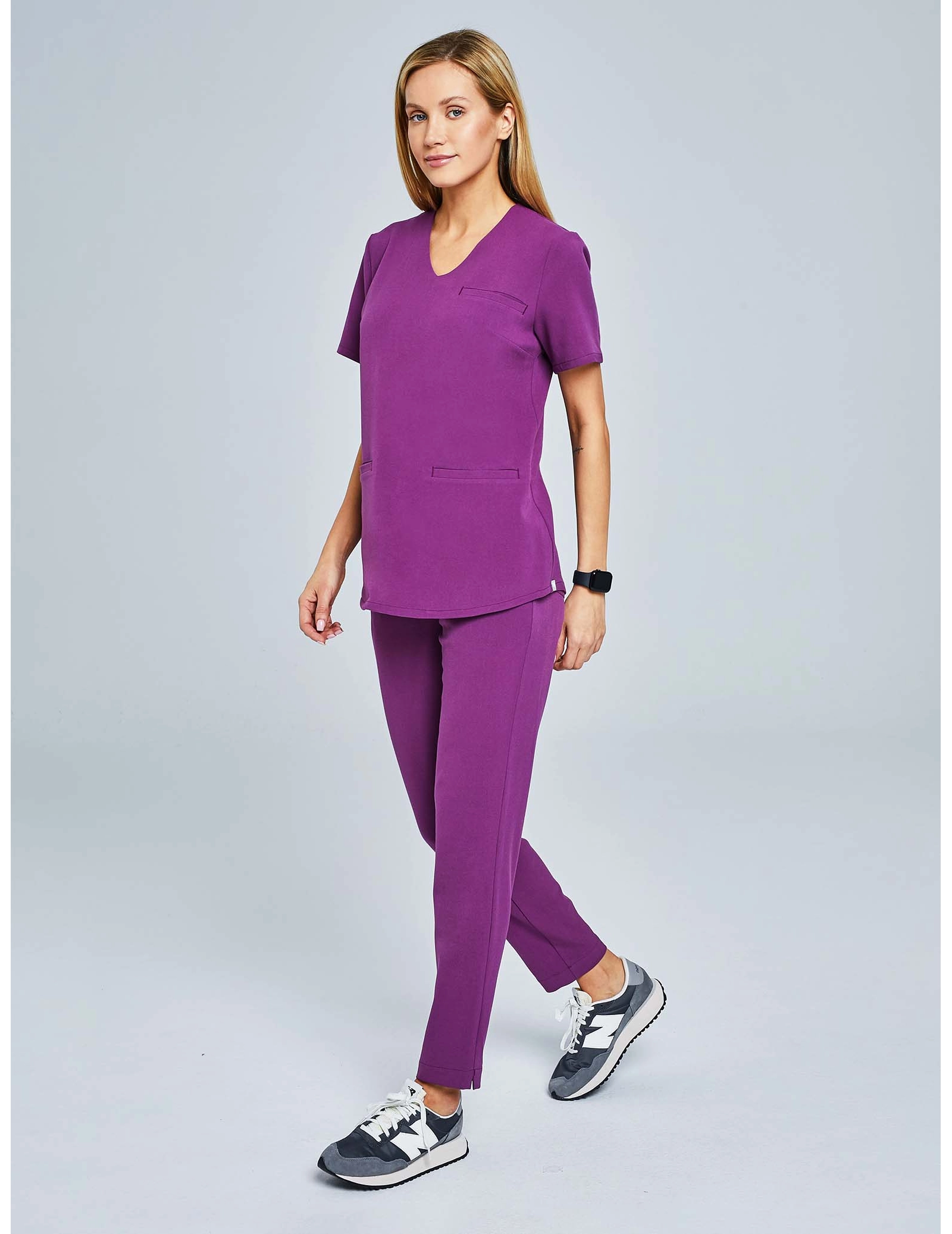 Medical Scrub Top Grace - GRAPE PURPLE