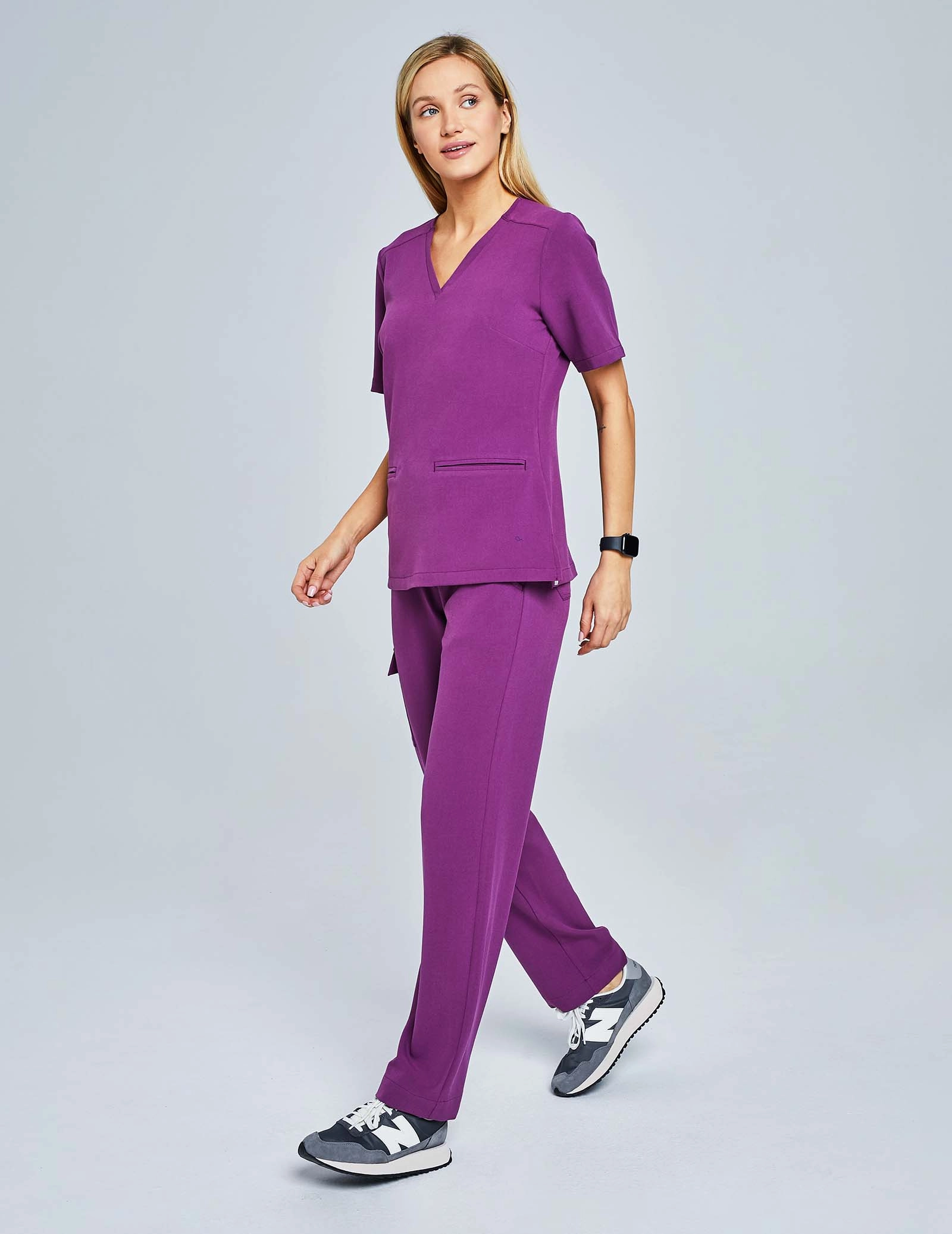 Medical Scrub Top Casy - GRAPE PURPLE