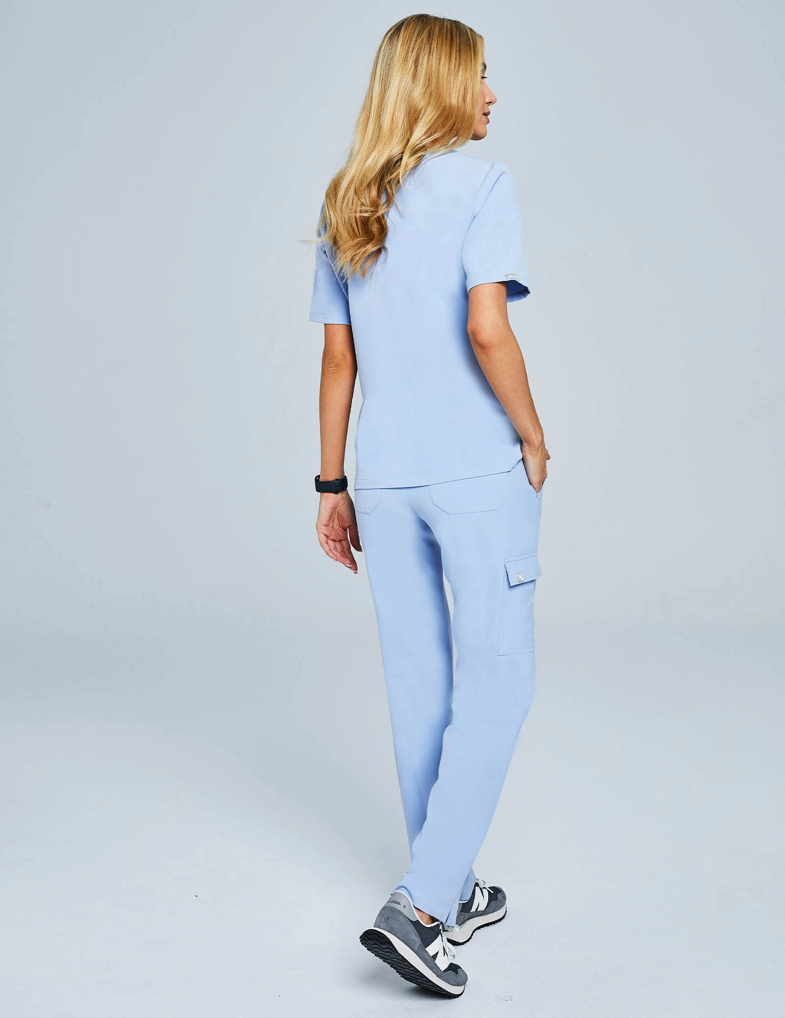 Medical Scrub Top Casy - CEIL BLUE