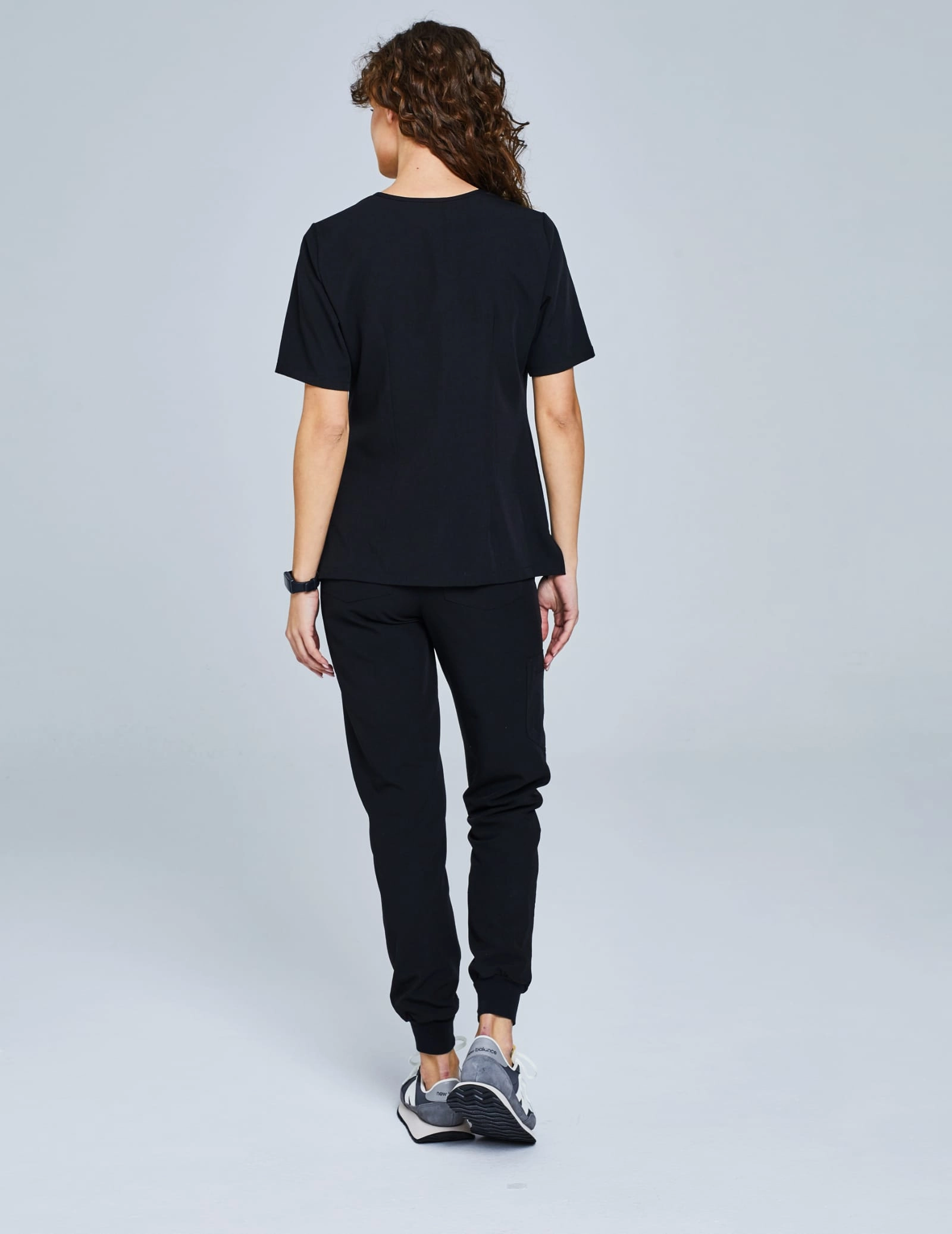 Medical Scrub Top Casy - BLACK