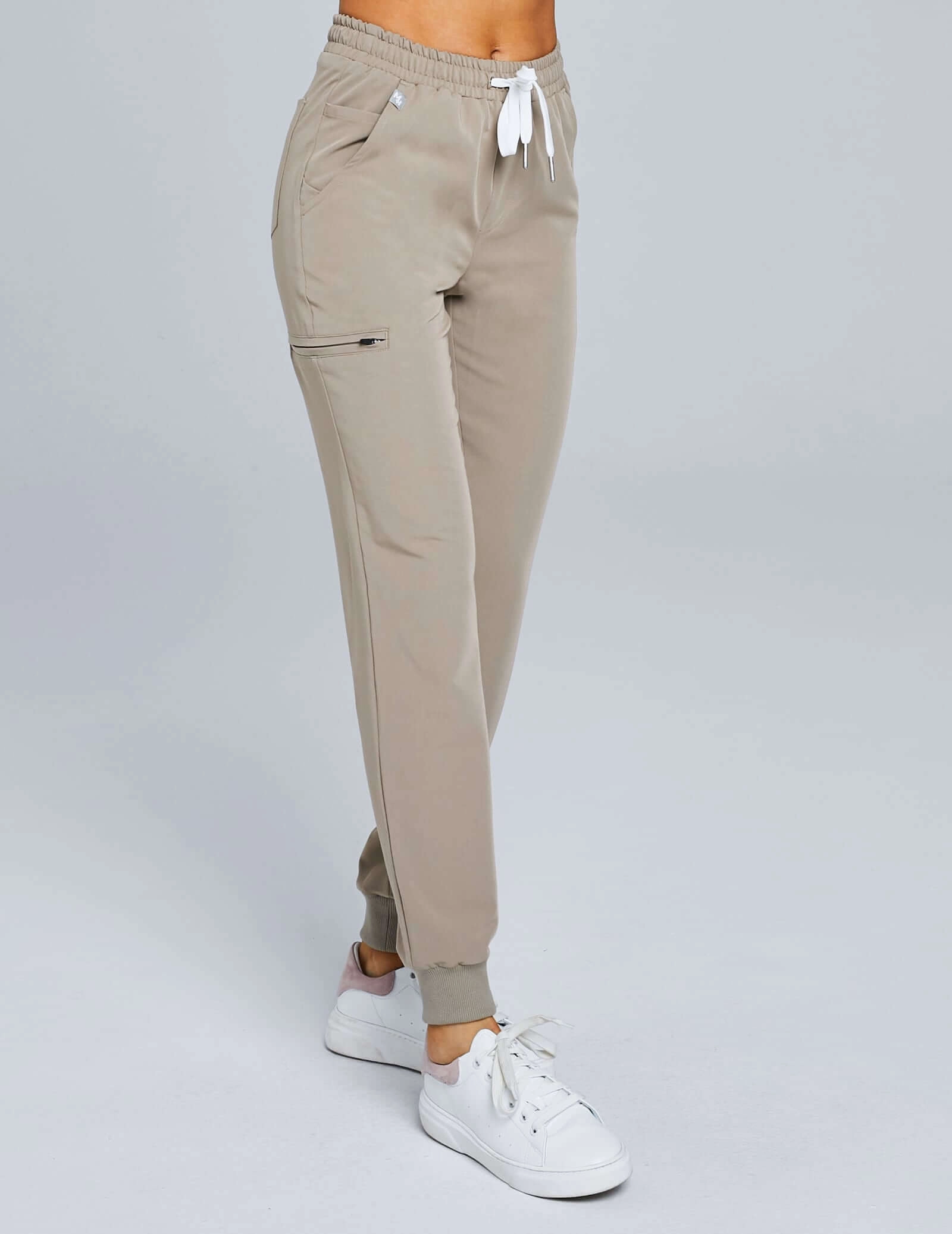 Women's Joggers Pants - BEIGE OUTLET Women's Joggers Pants - BEIGE OUTLET