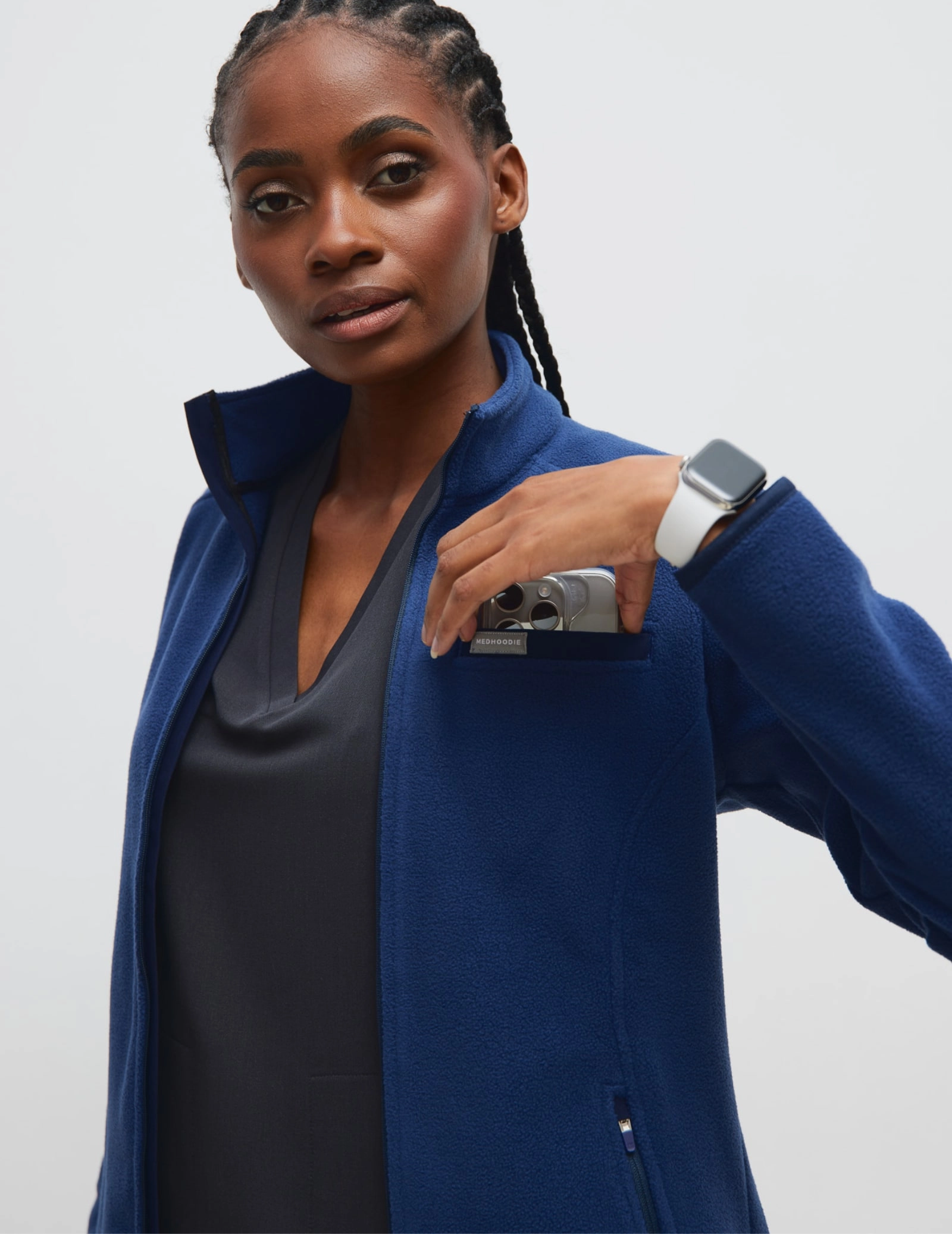 Women's Fleece Jacket COZY HEAT - NAVY