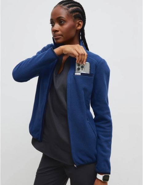 Women's Fleece Jacket COZY HEAT - NAVY