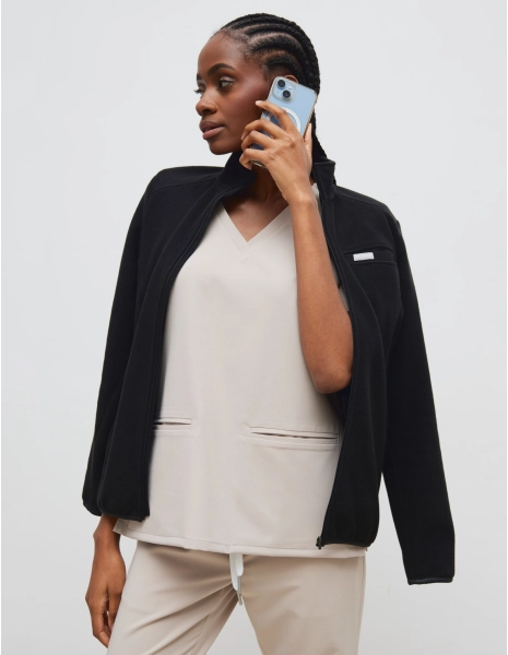 Women's Fleece Jacket COZY HEAT - BLACK