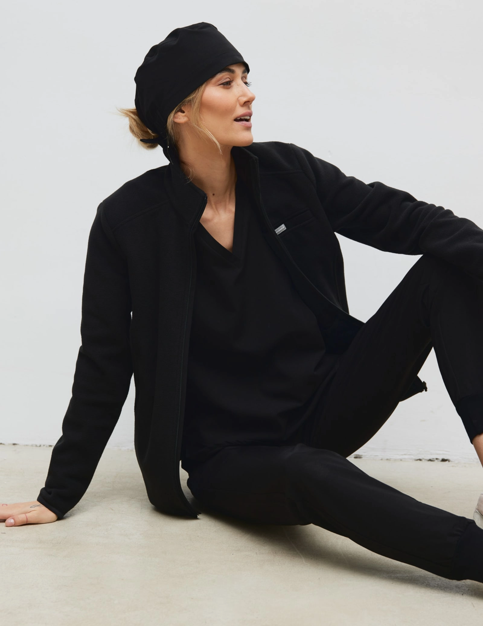 Women's Fleece Jacket COZY HEAT - BLACK
