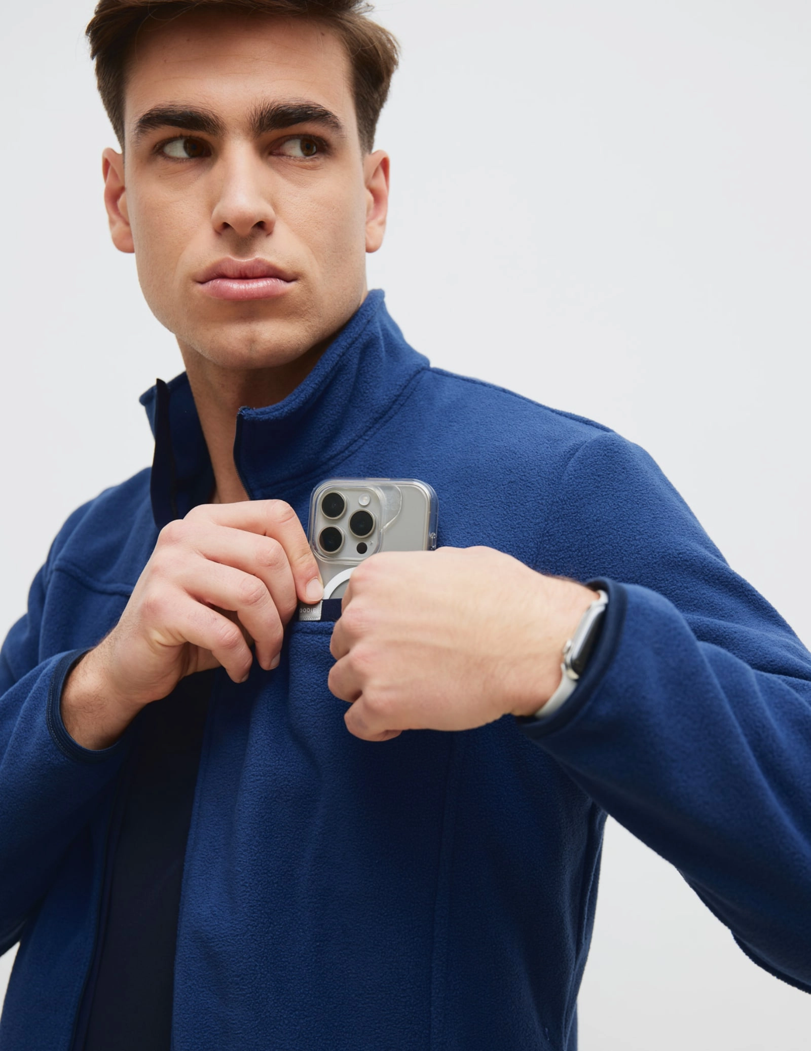 Men's Fleece Jacket COZY HEAT - NAVY