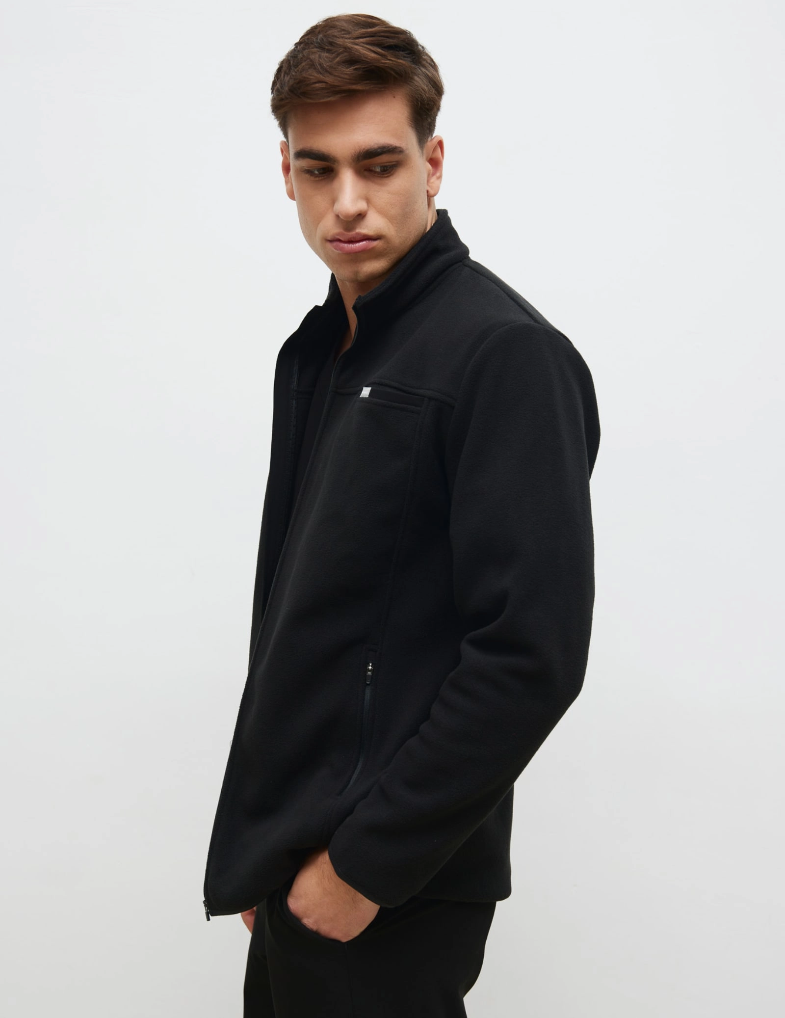 Men's Fleece Jacket COZY HEAT - BLACK