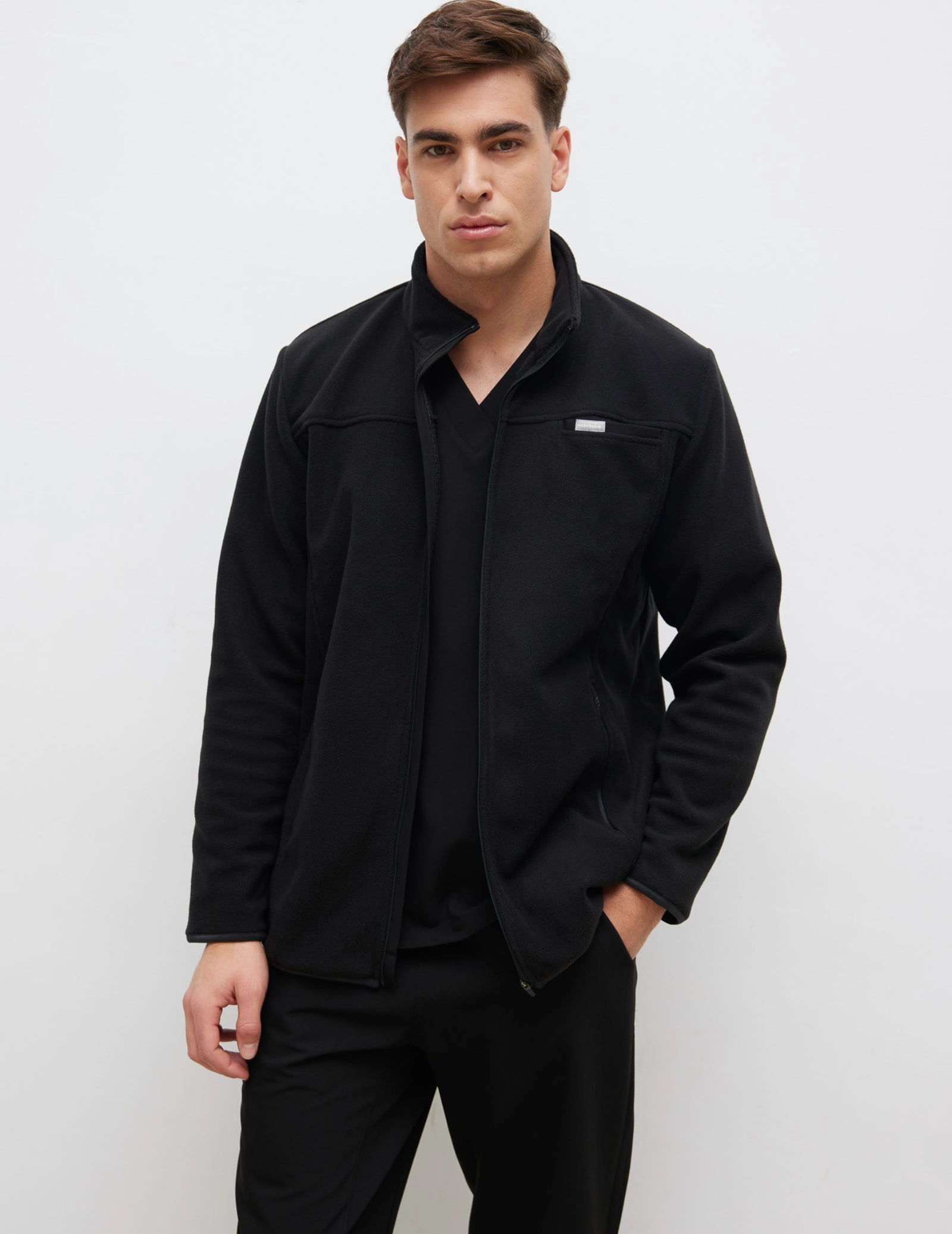 Men's Fleece Jacket COZY HEAT - BLACK