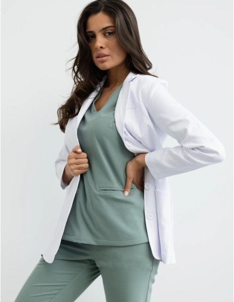Women's Medical Coat Slim...