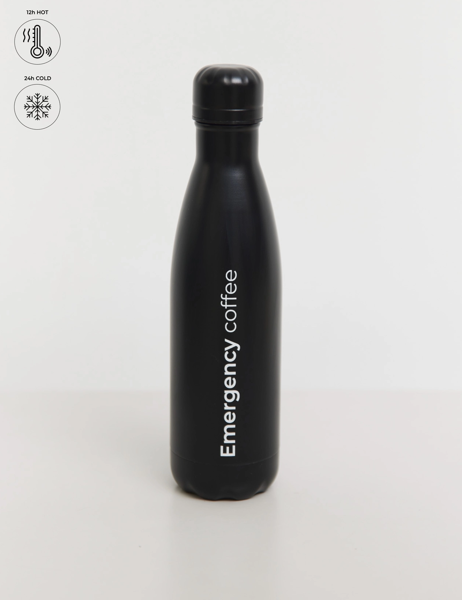 Classic "Emergency Coffee" thermal bottle - Black