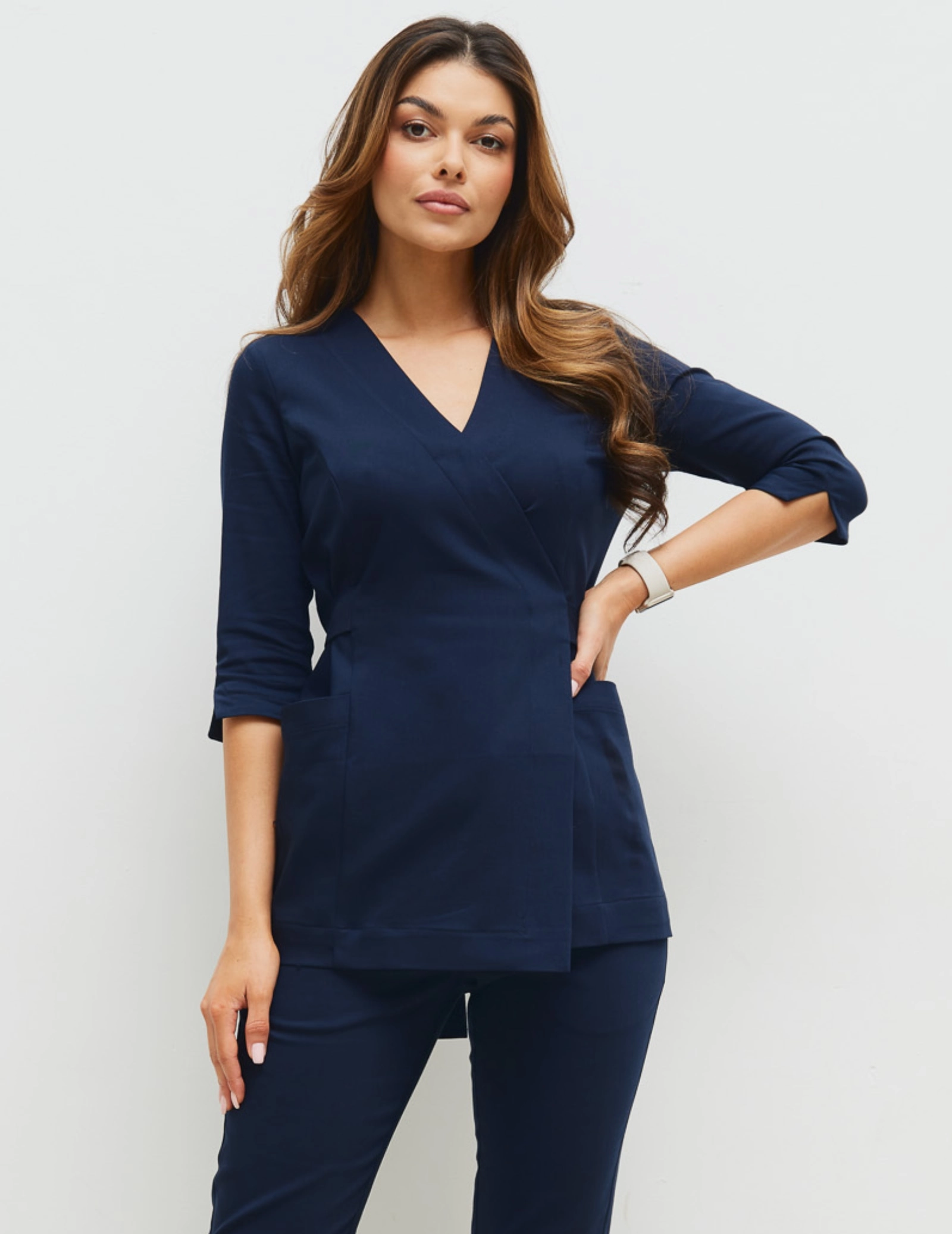 Rosalie tied medical sweatshirt - NAVY