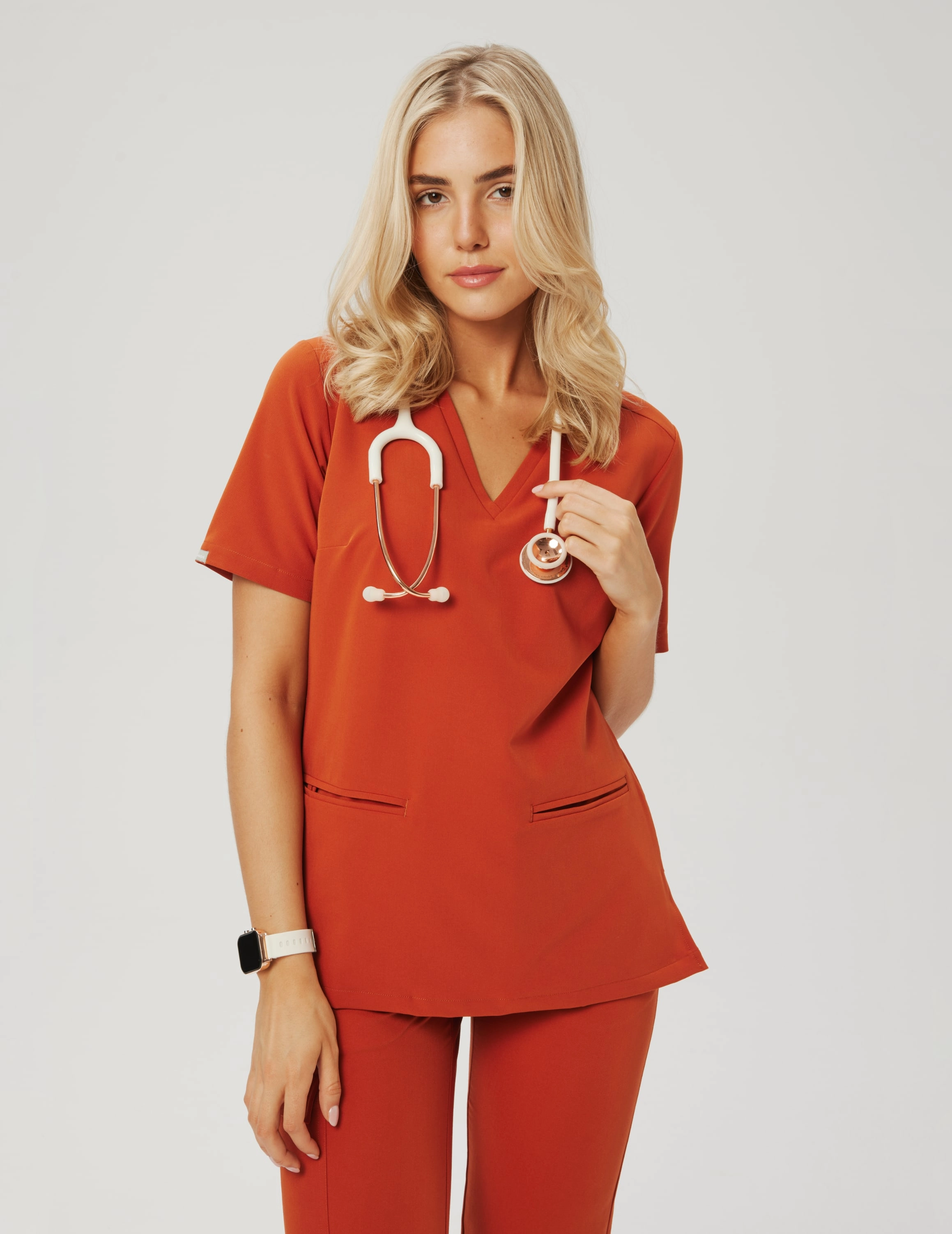 Medical Scrub Top Casy- ROOIBOS TEA